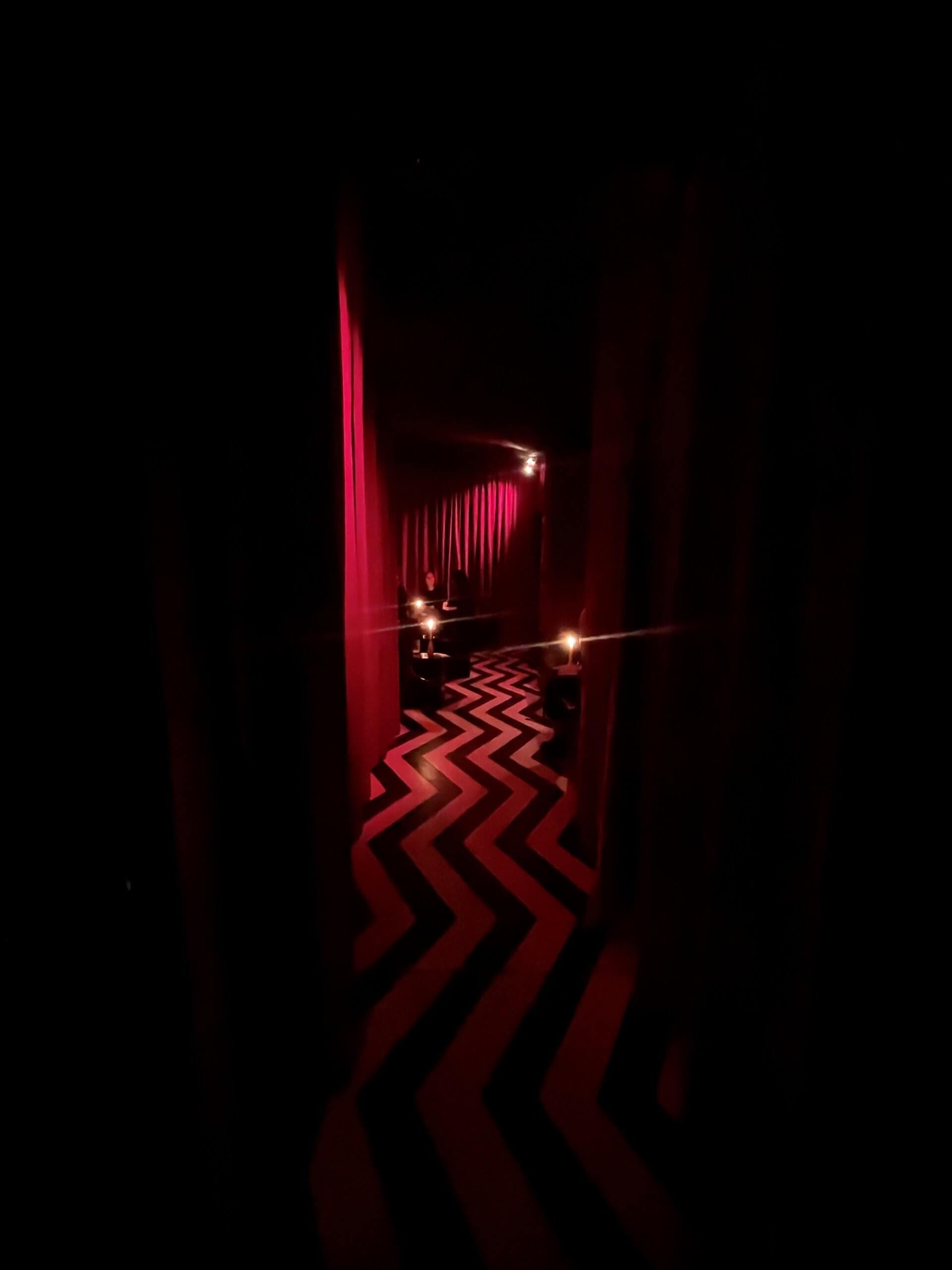 Inside cocktail bar The Black Lodge